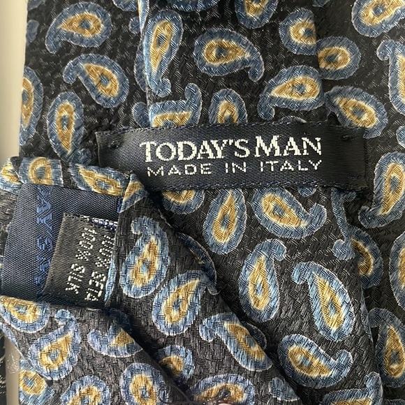 Premium Brands Dark Paisley Ties for Men- Burma Bibas, Black Brown 1826 and More - Picture 9 of 10